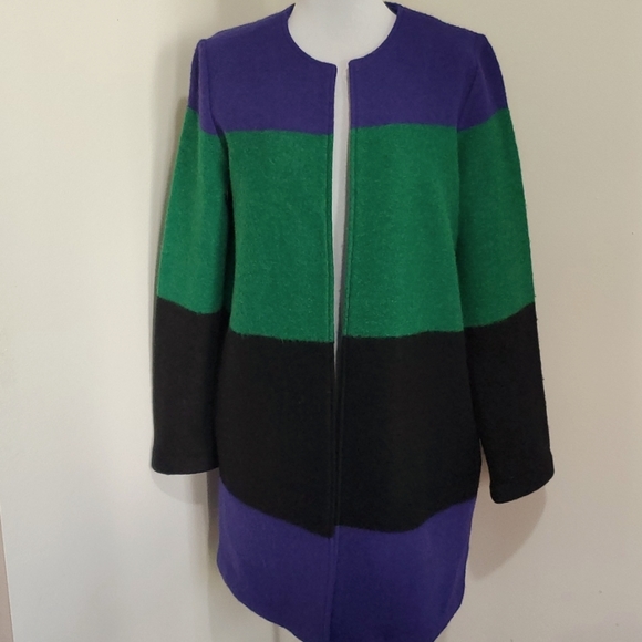 Max Studio - Wool Blend Open Front Duster/Coat - Size M - Picture 1 of 7